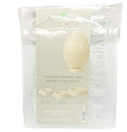 Dream' s Party Set 3 Stampi per Realizzare Supporti in Cioccolato per Uova di Pasqua - in plastica termoformata - polietilene Trasparente - per Realizzare Supporti di 3 Diverse Misure