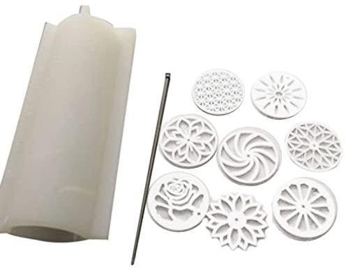 Pmandgk 1Set Acryl Durch Ziehen Kaleidoskop Seifen Former 1000 Ml RRHrchen Silikon Seifen Form
