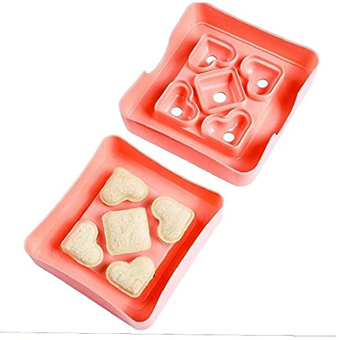 PiniceCore Mini Sandwich Cutter Und Sealer, DIY Taschensandwich Brotkrusteschneider Für Mittagessen Bento Box Snacks Partyplatten Für Jungen Mädchen