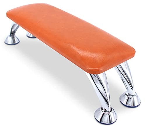 Big Nail Arm Rest, Microfiber Leather Manicure Hand Rest, Professional Nail Hand Rest Cushion Pillow Stand (Brick Red)