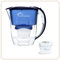 LITTLE BALANCE 8639 Carafe filtrante Océane + 6 cartouches filtrantes, Réduit microplastiques, chlore, calcaire et autres impuretés, 2,8 l, Débit ultra rapide rapide, Plastique sans BPA, Bleu