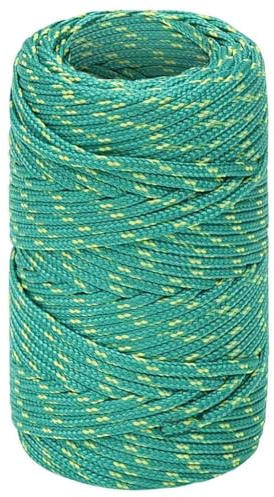 vidaXL Boat Rope Green 2 mm 25 m Polypropylene