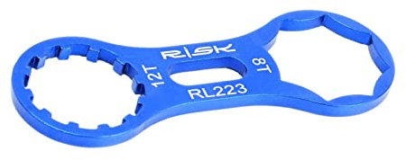 Rianpesn Chiave a Forcella - Chiave Inglese per la rimozione e l'installazione del Cappuccio - Strumenti di smontaggio per Riparazione Forcella a 2 Fori per Bici XCR/XCM/XCT