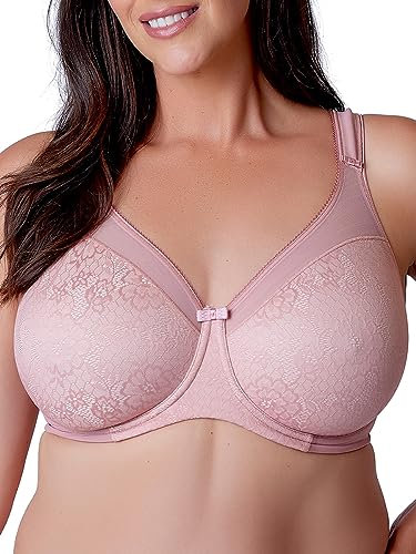Berlei Beauty Lace Underwired Smoothing Bra Ash Rose 38D