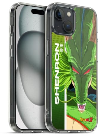 Head Case Designs Officially Licensed Dragon Ball Z Shenron Saiyan Arc Characters Gel Case [Military Grade Protection] Compatible with Apple iPhone 15 Plus and Compatible with MagSafe