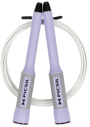 PICSIL Sphinx Speed Rope, Speed Rope mit 360-Grad-Drehung, Doppellager-System, Home Workout, Boxen, Fitness & Kondition, Geeignet für Männer, Frauen und Kinder (Lila)
