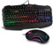 Teclado Gamer Megaport Con iluminación RGB + Ratón Gamer de 7 botones y 6400 DPI + Pack Gamer PC Con Cable + Diseño Español
