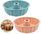 RoadLoo Gugelhupfform Silikon, 2 Stück Silikon Backform Ø 25 cm Kuchenform Silikonbackform Gugelhupf Backform Muffinförmchen Cupcake Kuchenform Wiederverwendbare perfekte Backformen für Brot