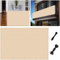 Balkonumspannungen 110 x 490 cm Schützt Privatsphäre, Schnelltrocknend, Reißfest Balkon-Sichtschutz Sonnensegel mit Kabelbinder für Den Zaun Balkon, Creme Farben