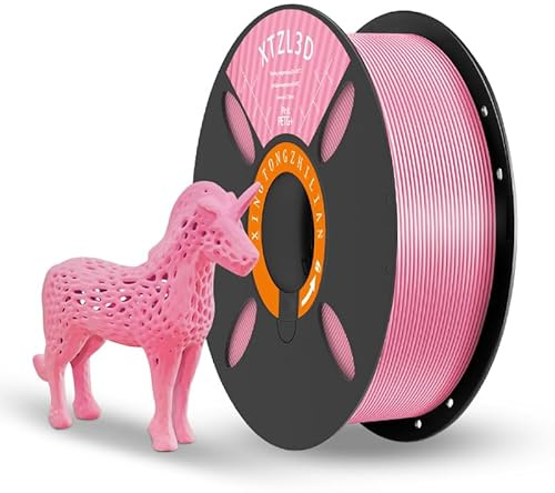 High-Speed Pink PETG 3D Printer Filament 1.75mm, Dimentional Accuracy +/-0.02mm, 1Kg Spool (Reuseable Tray) 3D Printing Filament