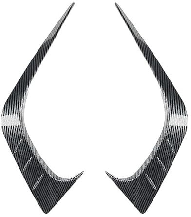 REMAZ Auto Front Wind Messer Verkleidung für Honda Civic 11th 2021 2022 2023 2024, Kopf Licht Kühlergrill Stoßstangenlippe Splitter Styling Zubehör,B-Carbon Look