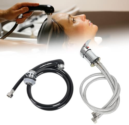 Friseur Handbrause, Mischbatterie und Handbrause, Standard Einhebel-Mischbatterie Waschbecken für Waschsessel und Friseurwaschanlage