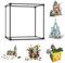 AAABOX Vitrine Schaukasten für Lego, Groß Acryl Transparente Staubdichte Display Case Box, 40x25x40.5cm Thekenbox mit Tür für Modelle