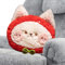 Plüsch-Handwärmer, Handwärmerkissen, Erdbeerkatze Winterwärmerkissen, Gefüllte Winter-Handmuffs, Handwärmer-Plüschtier für Erwachsene und Kinder