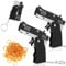 AUYAO Metal Burst Collapsible Rubber Band Toy Gun, Portable Shooting Game, 2Pcs Foldable Rubber Band Gun Toy, Kids Christmas Indoor Outdoor Activities Toy