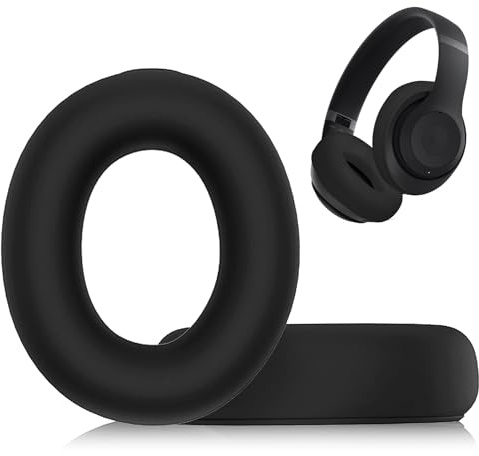 Adhiper Sweat Ear Covers for Beats Studio Pro Headphones, Silicone Headphone Covers, Black