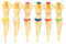 30 Stück Lustige Golf-Tees, 7,6 cm, Kunststoff, Bikini-Mädchen-Golf-Tees, Golf-Trainingsausrüstung