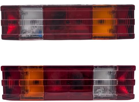 SERTPLAS Heckleuchten I Rückfahrscheinwerfer I Beleuchtungen Links - Rechts SET ECE/ADR/GGVS passend für MB, ACTROS, MP1, MP2, MP3, ATEGO, AXOR, ECONIC UNIMOG mit E-Prüfzeichen