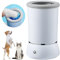 Automatic Dog Paw Cleaner, 2025 Neuest Pfotenreiniger für Hunde, Elektrisch Hundepfoten Reiniger USB Wiederaufladbar Silikonbürste Hundefußwascher 360° Hunde Pfotenwaschanlage Für Hunde Katzen (Weiß)