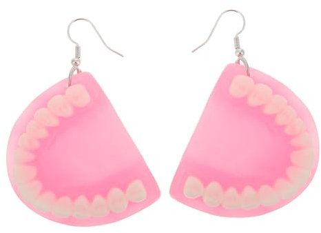SHERCHPRY Lustige 3d-zahn-ohrringe Für Frauen Und Mädchen Halloween-party-zubehör Hässliche Zahn-charm-ohrringe Im Punk-stil