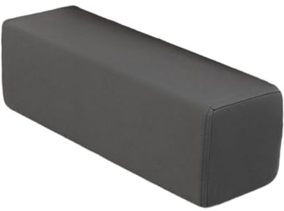 perfk Arm Ruhkissenkissen mit waschbarem Kissenbezug rechteckige Stützkissen Armlehne für Couch Schlafzimmer Home Car Lesung, Dunkelgrau