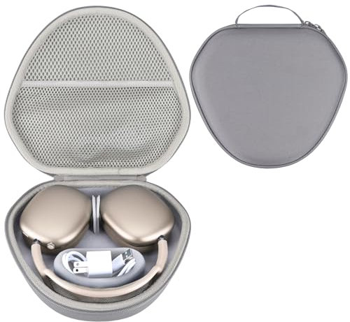 RIYADAone Duro Viaggio Caso Custodia Compatible con Apple Airpods Max Cuffie (Grigio siderale)