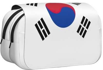 Make-up-Kosmetiktasche mit Flagge der Republik Korea, Schreibwaren, Kawaii, Stiftebox, Gadget-Organizer, Tasche mit Reißverschluss