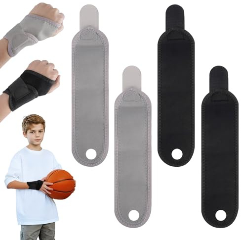 Rairsky 4 Stück Handgelenkbandage Kinder, Verstellbare Bandage Handgelenk Stütze Schiene Handbandage Handgelenk Links Rechts,Handgelenkstütze Sport für Kinderfitness Sport & Tägliche Aktivitäten