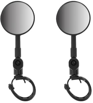 ziyany Verstellbarer Rückspiegel for Elektroroller-Lenker, kompatibel mit Ninebot Max G30 G3 G2 F3 E3 ZT3 Rückspiegeln(2pc)