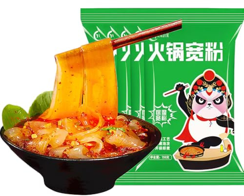 DAMAICHUHAI Sweet Potato Noodles,Glass Noodles,Chinese,Sweet Potato Glass,Chewy and Smooth, Gluten-Free, Quick and Easy Meal, Perfect for Gatherings and Hot Pot, 250g*4 Packs,35oz.