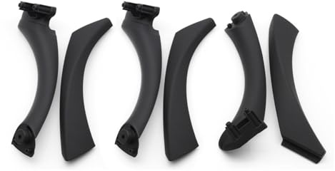 MALTAY Poignée Porte Intérieure Voiture Ensemble 6 Poignées Porte Intérieures Passager Avant Arrière Gauche/droite Pour BMW Série 3 E90 E91 316i 318i 320 325 328i LHD RHD(RHD-Black 6PCS)