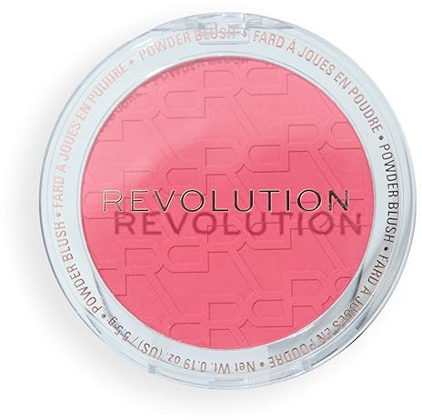 Revolution Blusher Reloaded, Risking it Coral | Talkfreies Puder-Rouge mit Mattem Finish, Reiche Pigmentierung & Aufbaubar, Vegan & Tierversuchsfrei