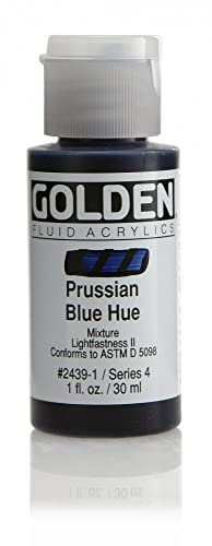 Pro-Art Golden Fluid Acrylic Paint 1 oz.-Historical Prussian Blue Hue
