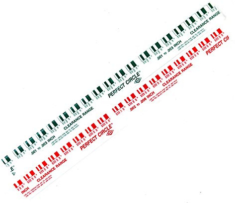 Powerbuilt Plastigauge, Engine Bearing Clearance Measuring Tool, Includes Green (.001–.003) and Red (.002–.006) Strips, Made in USA - 648441