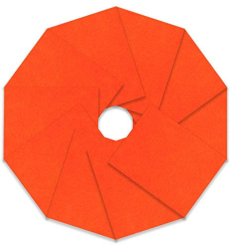 Trimits Craft Felt, 10 Pack, Orange, 23 x 30cm
