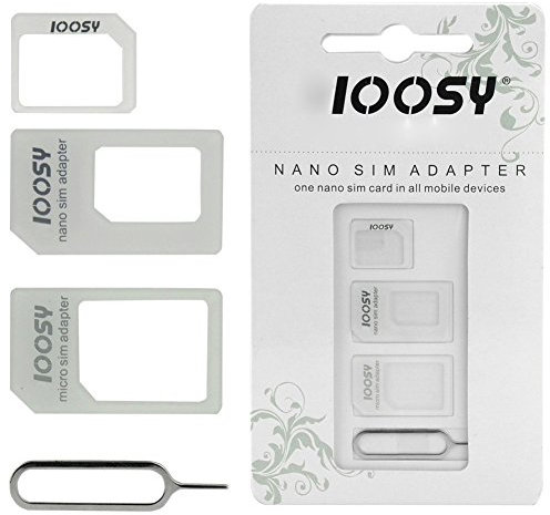 Kit 3 en 1 adaptateur Nano Sim + Micro Sim vers Sim Matériau Haute densité 100% compatible Iphone 5