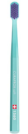 Curaprox Zahnbürste CS 1560 Soft - Handzahnbürste für Erwachsene mit 1560 Soft CUREN Borsten - Zufällige Farbe