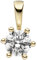 Jobo Damen-Anhänger aus 8 Karat 333 Gold mit Zirkonia