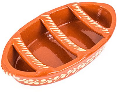 GreenEarthCo Wurstgrill, Wurstkocher, Portugiesisch Chorizo-Wurst Lehm Grill. Assador de Chouriço, Handgefertigt in Portugal – Gemalt