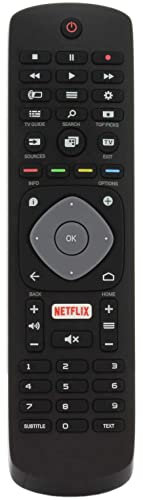 Télécommande Universelle pour Philips 6000 Series UHD 4K LED Smart TV'S - avec Deux Piles AAA 121AV incluses