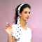 NET TOYS Bandeau pour Cheveux des années 50 - Blanc et Noir | Ruban de Cheveux Rockabilly | Accessoire tête à Pois | Coiffe pointée Rockabella
