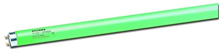 Sylvania T8 lineare Leuchtstoff-Lampe, G13 Sockel, 58 Watt/4000 Lumen, 10000h Lebensdauer, 26mm Durchmesser, 1500mm Länge, Grüner Kolben, dimmbar, 1