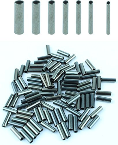 Quetschhülsen Klemmhülsen für Hard Mono und Stahlvorfach Inhalt ca. 100 Stück, Allgemeine Durchmesser:0.6 mm Ø