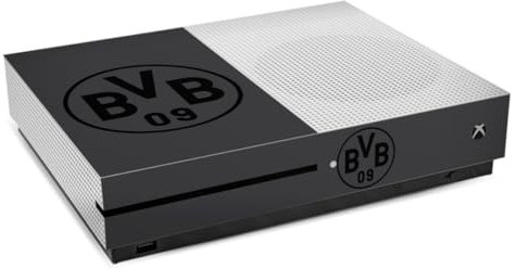 DeinDesign Skin kompatibel mit Microsoft Xbox One S Folie Sticker Borussia Dortmund Logo BVB