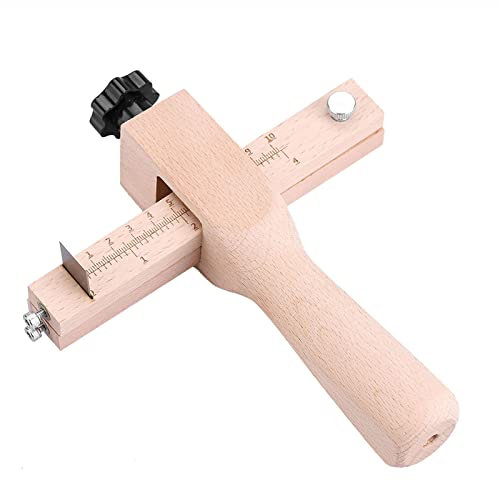 Cortador de Tiras de Cuero y Correas - Herramienta de Corte Manual Ajustable Con 5 Cuchillas - Para Cortar Tiras y Correas de Cuero