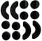 Acclaim Umpire Solid Rubber Bowling Measuring Wedges 12 Set 8 Round 2.8 cm x 1.5 cm 4 Semi Circle 6 cm x 2.5 cm
