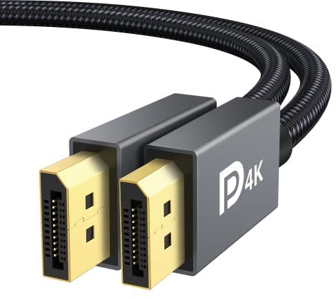 VESA Certified DisplayPort Cable, iVANKY DP to DP Cable 144Hz/2M, Support 3D, 4K@60Hz, 2K@144Hz, 2K@165Hz, FreeSync&G-Sync, Display Port Lead Compatible for Gaming Monitor, Graphic Card, HDTV, PC