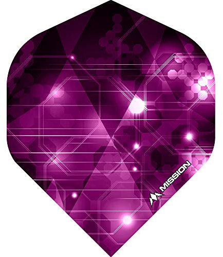 Mission Darts Astral 10XF2862 Dart-Flights, 100 Mikron, Standard Nr. 2, 10 Sets mit 3 Sets, Rosa