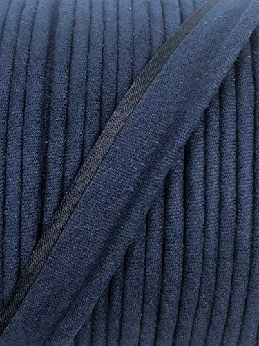 Slantastoffe Paspelband Wildlederoptik Webband Borte 3m, 5m (Dunkelblau, 3m)