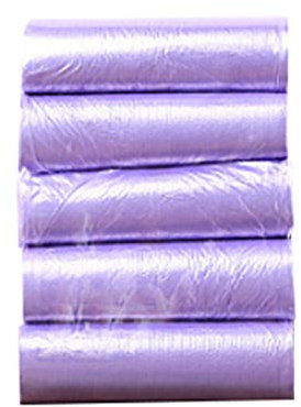 XGWML Heavy Duty Bin Bags?Everyday Refuse Sacks for Home Office Kitchen Bathroom, Clear Biodegradable Gallon Bin Liners with Drawstring. (Purple)